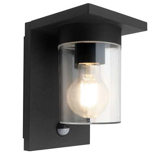Outdoor pir wall light black - pir,