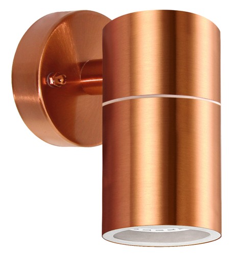 Ip65 single copper wall - copper, light